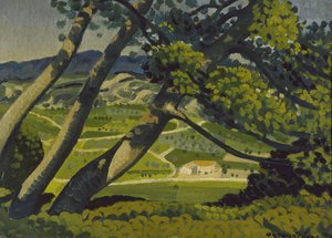 Árboles, Provenza, 1912 de Derwent Lees